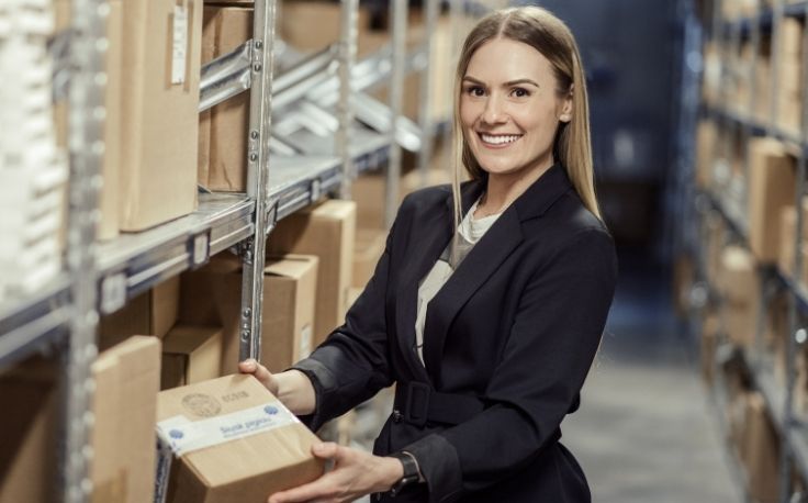 An entrepreneur engaged in the delivery of parcels