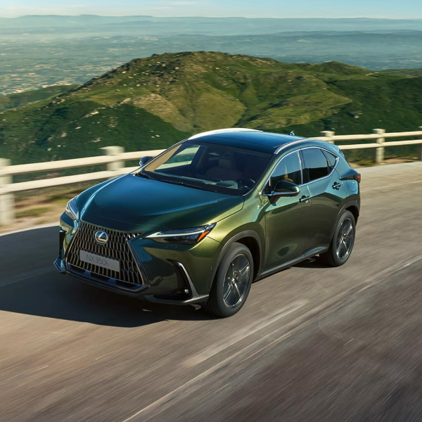LEXUS green car