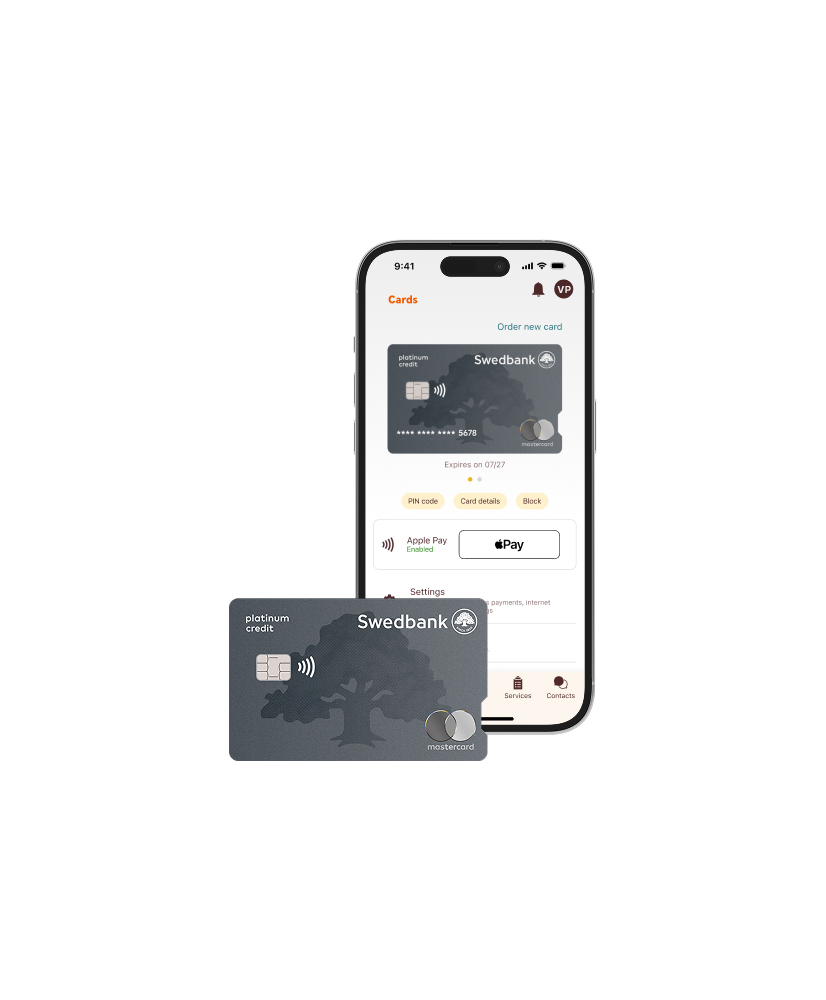 Platinum credit card Swedbank
